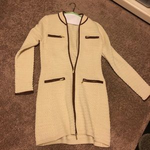 Boston proper sweater coat size medium